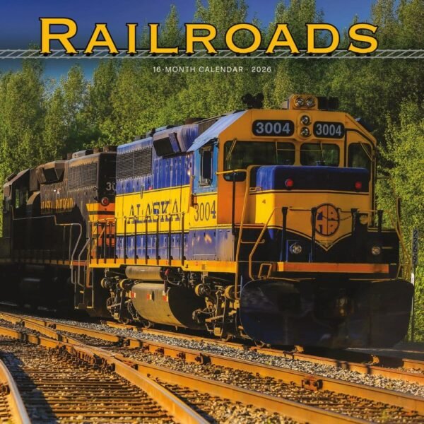 Railroads 2026 Wall Calendar