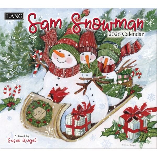 Sam Snowman 2026 Wall Calendar by Susan Winget