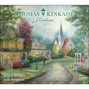 Thomas Kinkade Painter of Light with Scripture 2026 Wall Calendar