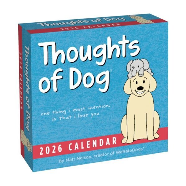 Thoughts of Dog 2026 Desk Calendar