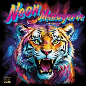 Valori Neon Animals 2026 Wall Calendar