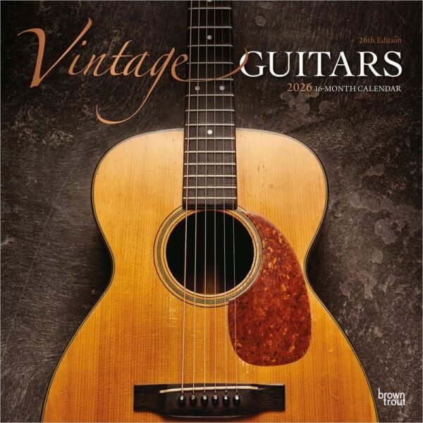 Vintage Guitars 2026 Wall Calendar
