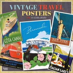 Vintage Travel Posters 2026 Wall Calendars
