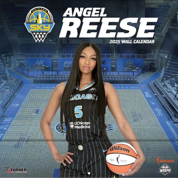 WNBA Chicago Sky Angel Reese 2025 Wall Calendar