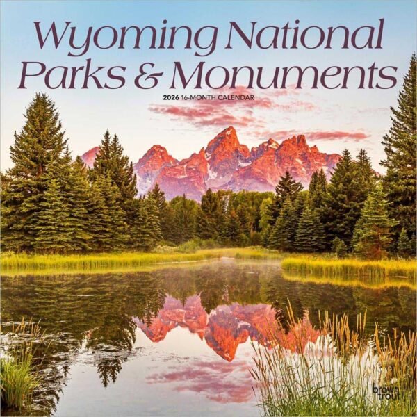 Wyoming National Parks 2026 Wall Calendar