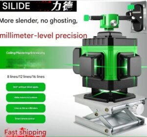 12-line Green Light Level Gauge Infrared Laser Level Gauge 8-line&16-line Strong Light High-precision Wall and Floor Projection