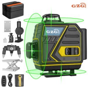 1pc GZG Professional 4D Cross Line Laser Level, 4X360 Green Beam, 16 Lines, Self-Leveling, USB Charging, ≤36V, 0.4-1Mw, - AliExpress 1420