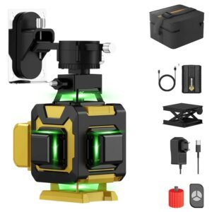 4D Laser Level 16 Lines 360° Self-leveling Horizontal and Vertical Green Laser Level Professional Nivel Laser Tool