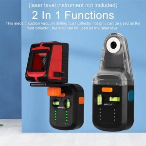 ABKY-Laser Level 2 In 1 Electric Drilling Dust Collector Wall-Mounted Household Suction Vacuum Drill Tool Units - AliExpress 1420