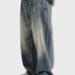 'Cascade' Vintage Drape Wide-Leg Jeans