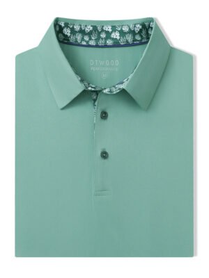 Designed Collared Solid Performance Polo