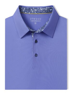 Designed Collared Solid Performance Polo
