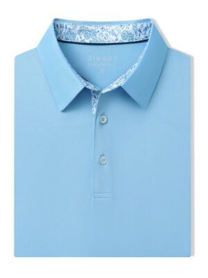Designed Collared Solid Performance Polo