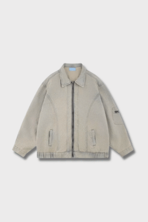 'Drift' Deconstructed Washed Denim Jacket