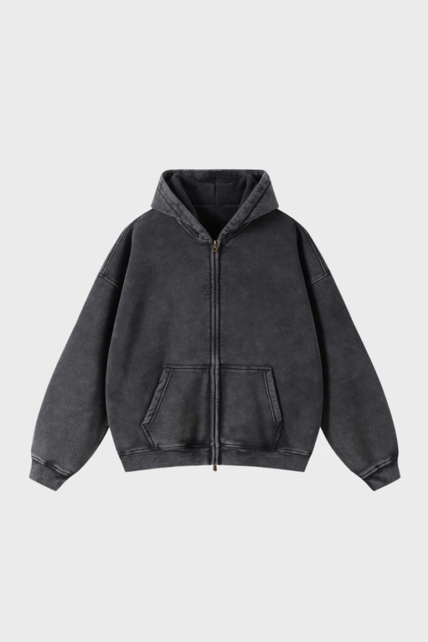 Graphic Heavyweight Zipped Hoodie