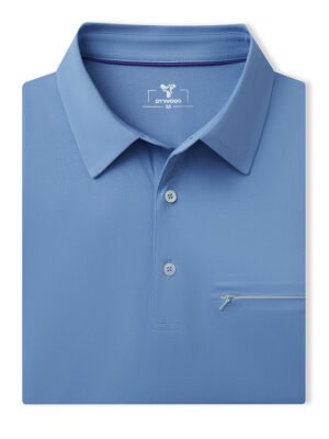 Hidden Zip Pocket Performance Polo