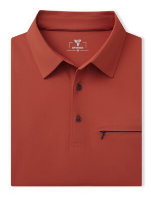 Hidden Zip Pocket Performance Polo