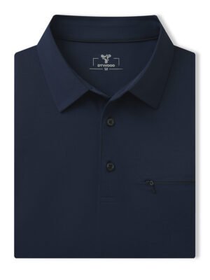 Hidden Zip Pocket Performance Polo