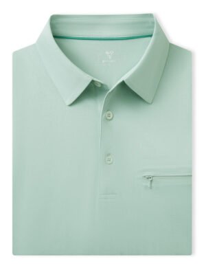 Hidden Zip Pocket Performance Polo