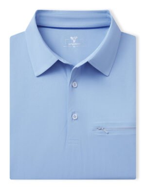 Hidden Zip Pocket Performance Polo