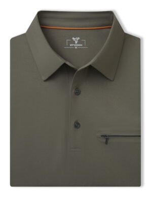 Hidden Zip Pocket Performance Polo