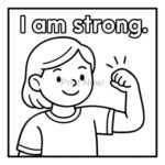 Printable Growth Mindset Affirmations Coloring Pages | Positive Self-Talk Digita