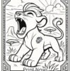 The Lion Guard Coloring Page - Printable PDF for Kids | Kion, Fuli, Beshte, Ono,