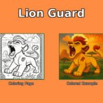 The Lion Guard Coloring Page - Printable PDF for Kids | Kion, Fuli, Beshte, Ono,
